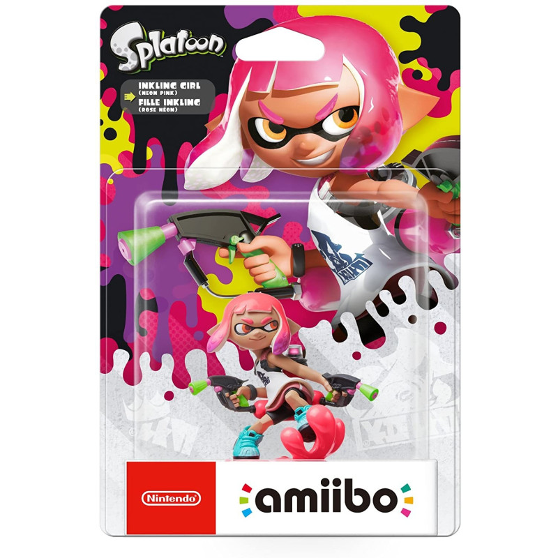 Amiibo Splatoon Inkling Rose Neon