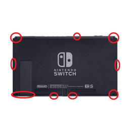 Kit De Vis Maintien Coque Arrière Nintendo Switch